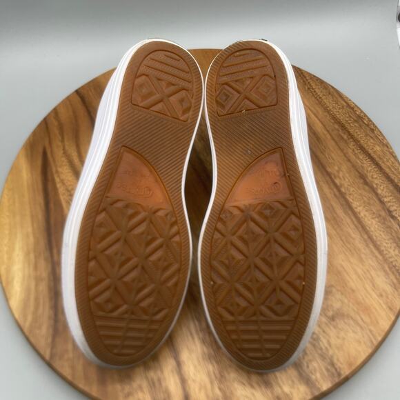 Converse CTAS All Star Lift Shoes Womens 10 Tan Canvas Hi Top Platform Sneakers - Picture 7 of 8